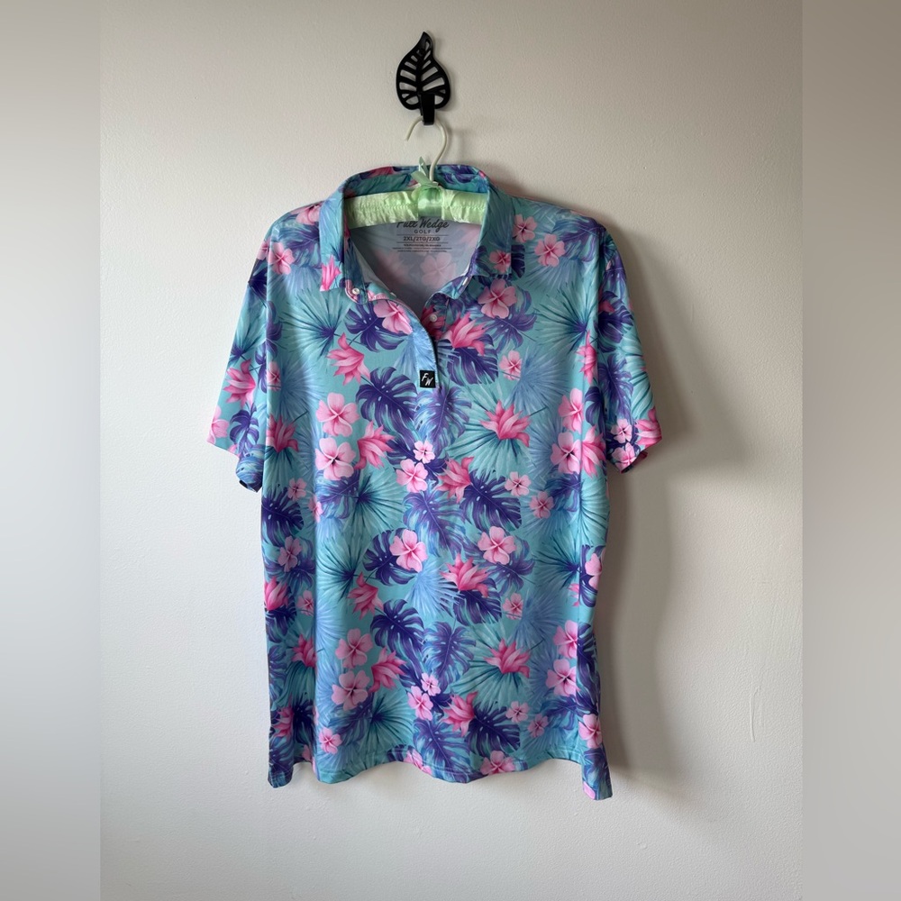 Full Wedge Tropical‎ Floral Men's Casual Shirt XL